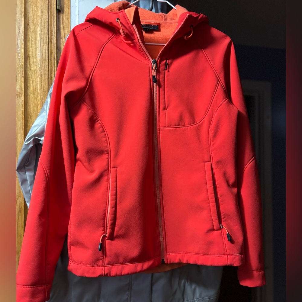 Kirkland Signature Vibrant Red Fleece Full Zip Jacket
